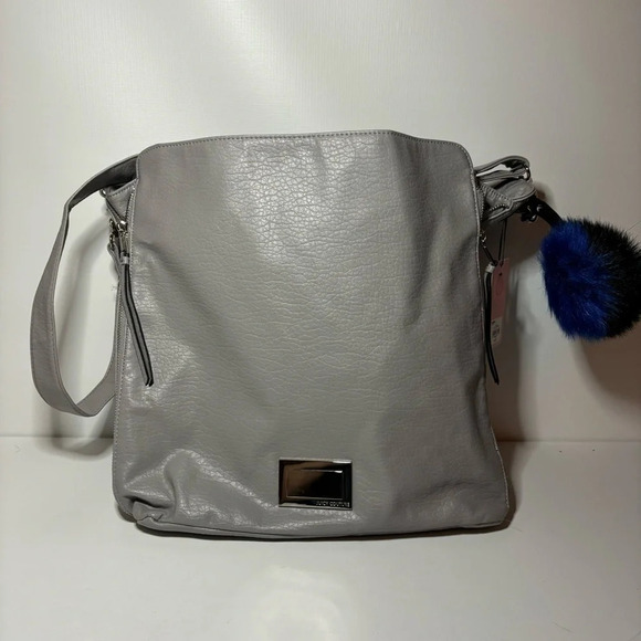 Juicy Couture Grey Hobo Tote Silver Hardware NWT - Picture 1 of 12